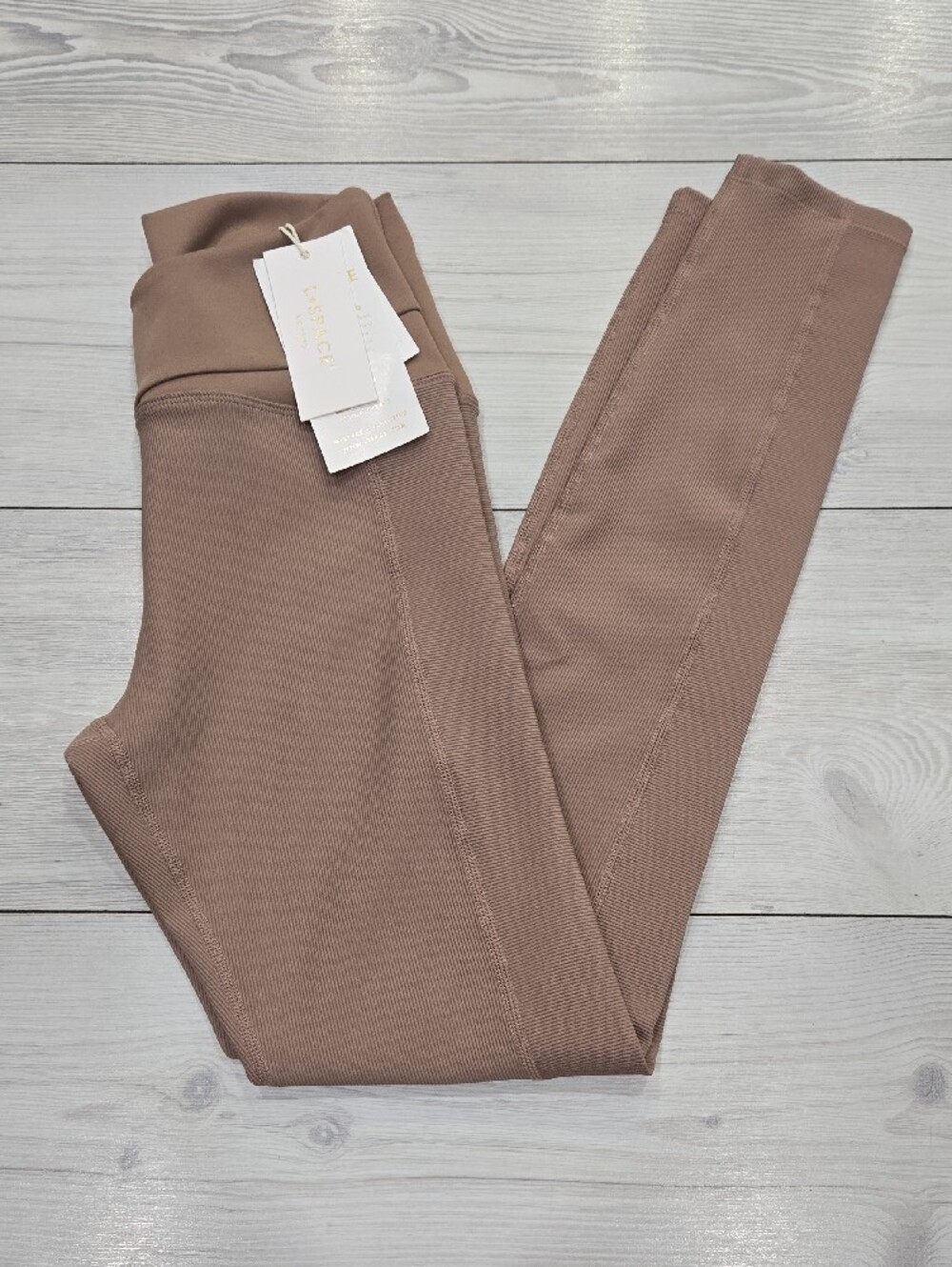 L*Space Ribbed High-Waist Leggings in Faw